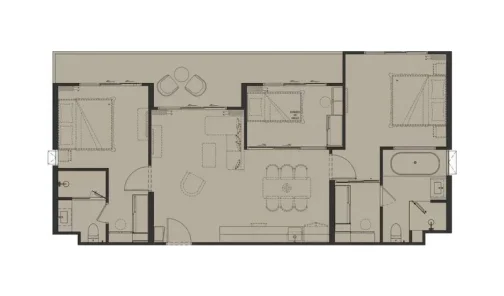 Планировка 2-bedroom plus L